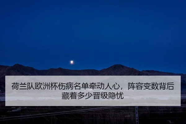 荷兰队欧洲杯伤病名单牵动人心，阵容变数背后藏着多少晋级隐忧